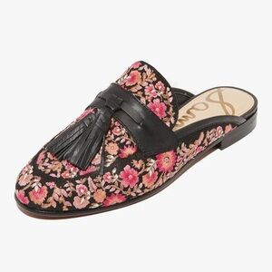 Sam Edelman Paris 2 Embroidered Tassel Mule Flat